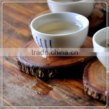 Round Wooden/Bamboo Cup Mats/Pads Set