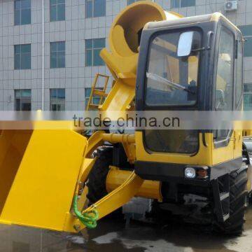 TOBEMAC hydraulic self loading mobile concrete mixer high disposition for sale