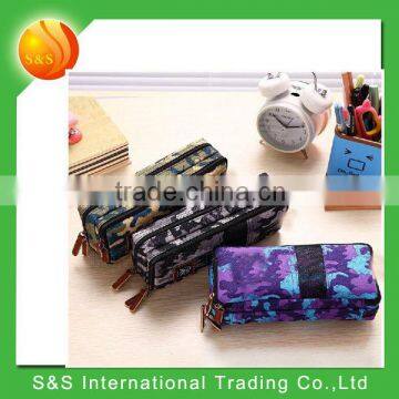 large capacity fashion camouflage pencil case