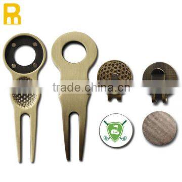 Bulk wholesale divot tool ball marker hat clip golf accessories