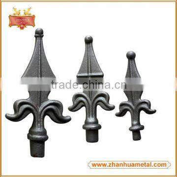 Decorative wrought iron spear for gate