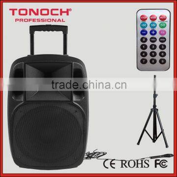 15 inch portable pa speaker system with Rechargeable battary and wireless microphone                        
                                                                                Supplier's Choice