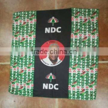 2016 ghana election handkerchief custom printed handkerchiefs