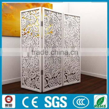 portable folding white color aluminum carved room dividers panels