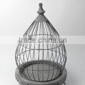 100322F- metal wire cage plant holder