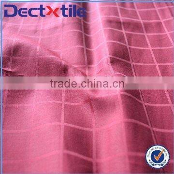 Wholesale fashion fabric red shirt fabric for white stripes and red check made in China