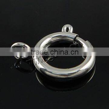 Hand Polished 316 Stainless Steel Spring Ring Clasp