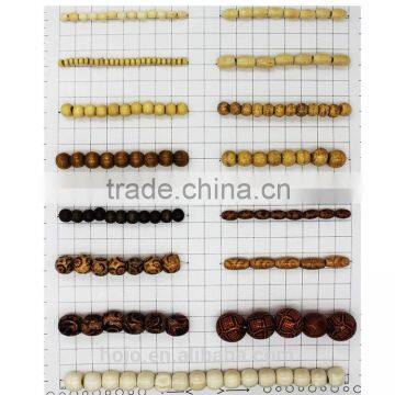 Round Beads Wooden Crafts 5mm Natural 120 Pcs for Jewelry Bracelet and Necklace