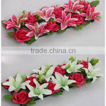 Factory directly high quality decorative artificial flower panel wall