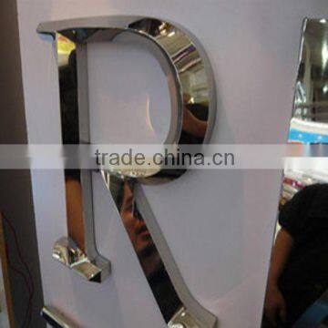 3d Stainless Steel Letter Diner Sign