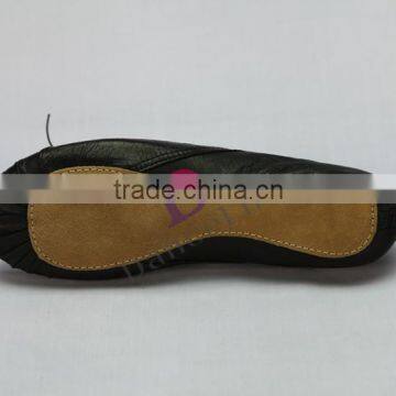 S5025 Folding Leather Ballet Shoes High Quality Suede Sole Dance Shoes for Cheap Folding Ballet Shoes photo-6