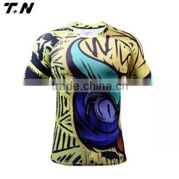 Short sleeves rash guards, mma rash guard, sublimated rash guard