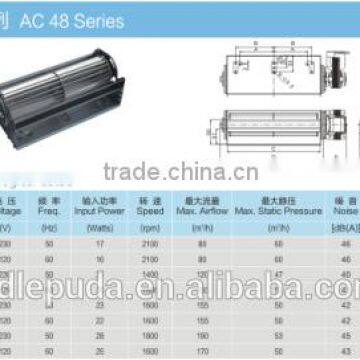 Cross Flow Fan Ac 48 Motor(durable motor)