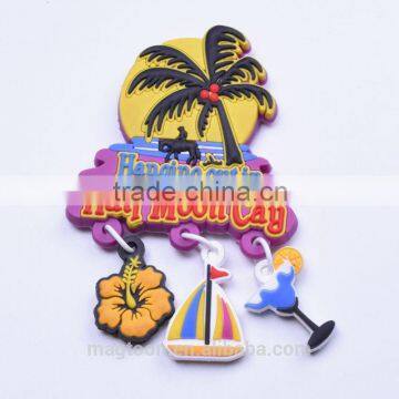 2016 popular design half moon gay tourist souvenir rubber 3D pvc fridge magnets for decor                        
                                                Quality Choice