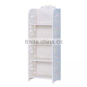 HOME-GJ Living Room Decorated White Corner Bookcase photo-3
