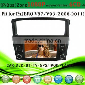 2 din car dvd player tv antenna fit for Mitsubishi Pajero V93 V97 2006 - 2011 with radio bluetooth gps tv pip dual zone