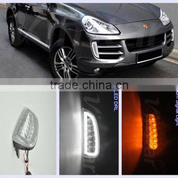 For Porsche accessories Cayenne LED Daytime Running Light Cayenne LED DRL Lights with LED Turn Signal lights with CE E4