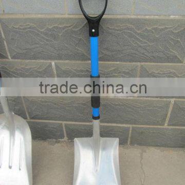 aluminum snow shovel with fiberglass handle