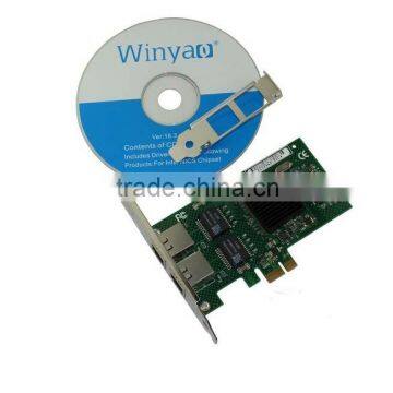 Winyao WY575T2 PCI-e X1 Gigabit Ethernet dual-port Gigabit Ethernet Desktop ROS sea spider intel82576