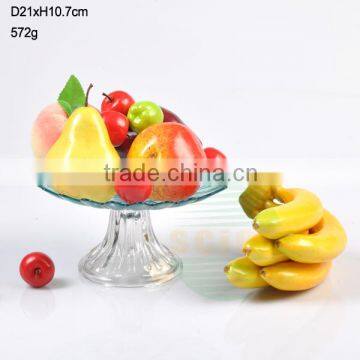 2016 hot-selling glass cake plate custom glass cake plate