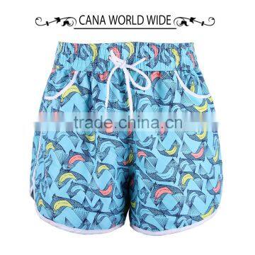 2015 Summer style China made printed beach pants for sex lady swimming pants