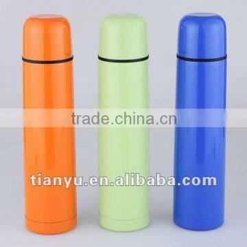 Potable coffee cup-stainless steel vacuum coffee bottle with cup in different colors