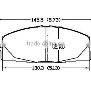 brake pads catalogue D1430 16586609 for BUICK CADILLAC CHEVROLET SAAB Opel rear brake pads review