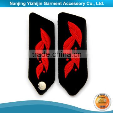 High quality customized military uniform embroidered neck patch