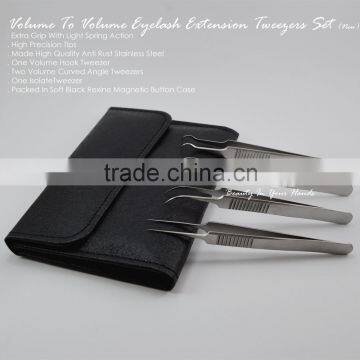 Volume Eyelash extension tweezers set