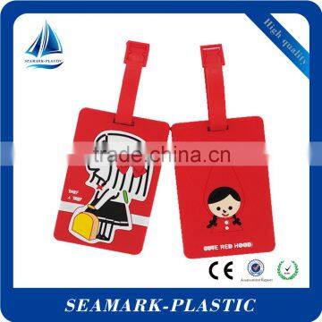 2016 Hot Sale Custom Logo Engraved Silicon Rubber Luggage Tag for Trip