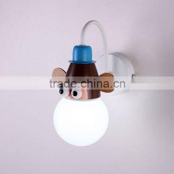 Hot Selling Acrylic Lampshade Wall Lamps Iron Frame Animals Design Children Wall Lights for Bedroom photo-3