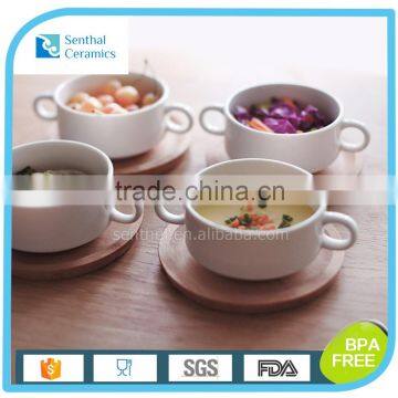 Chaozhou Cheap White Ceramic Ramekin With Holder photo-3