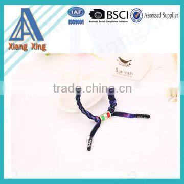 Custom Handmade Woven Polyester Paracord Promotional Shoelace Bracelet