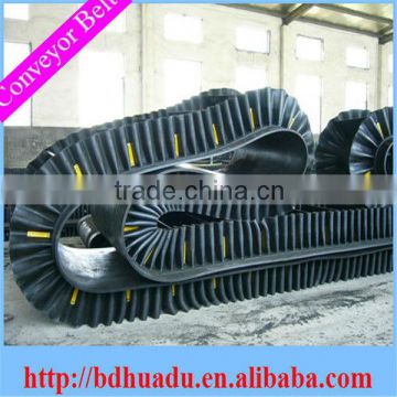 Heavy-duty transportation corrugated sidewall conveyor belt