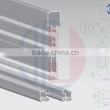 Europe type Good quality wardrobe door aluminum profile