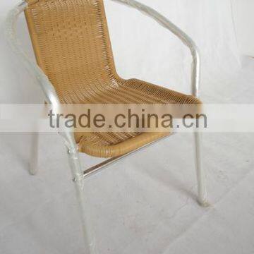 Durable aluminum rattan chair for garden