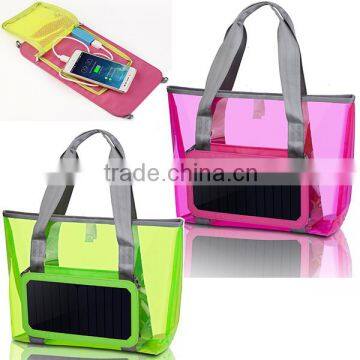 Transparent PVC Solar Beach Bag