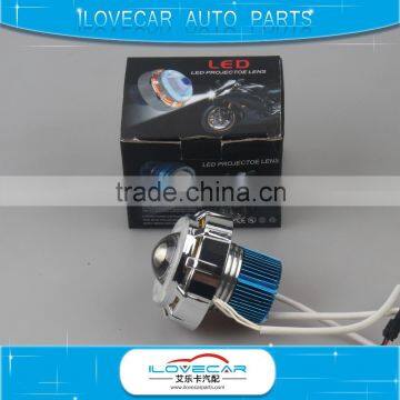 Top quality motorbike accessories, Led motorbike projector lens with double angel eyes for SUZUKI