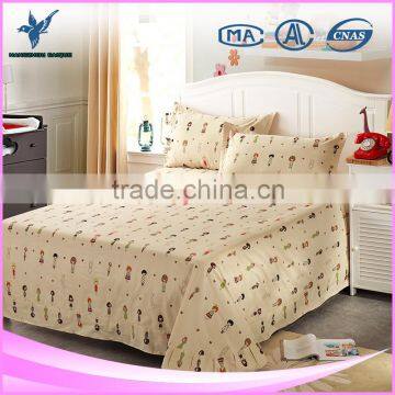 Girls Light Color 100% Cotton Bed Sheets With Frills photo-3