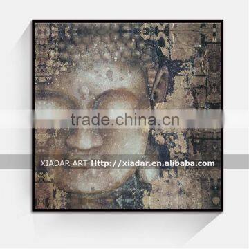 SHU121 Wall art decor buddha face oil painting on canvas many good design