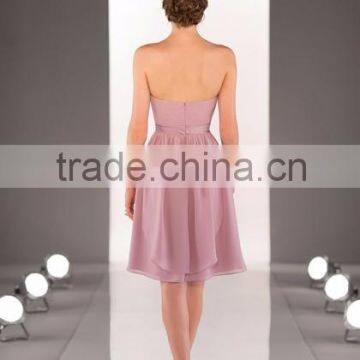 New Arrival Knee Length Convertible Bridesmaid Gown/Dress With Streamers Chiffon Sexy Bridesmaid Dresses 2015(SRLV-8471) photo-4