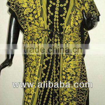 printed long kaftan night gowns cotton womens