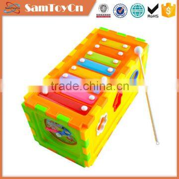 Colorful building blocks musical toy xylophone instruments