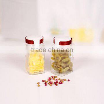 2pcs handle glass canister with decorative lid