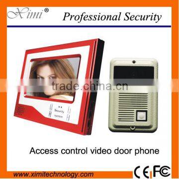 Video door phone 7inch video intercom with night version camera good quality with adjust camera