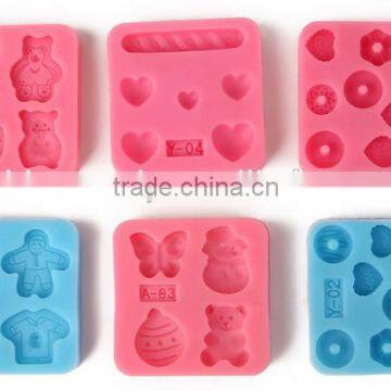 MFG Various shape silicone chocolate molds clay modeling tools