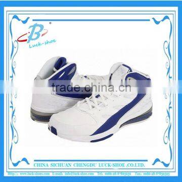 2016 new designs OEM genuine leather basketball shoes for men