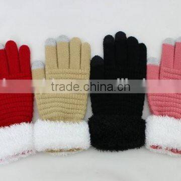 Cheap promotional funny custom womens winter gloves