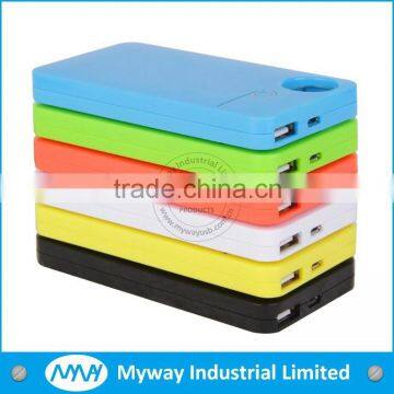 2014 popular style credit card power bank portable power charger with manual switch