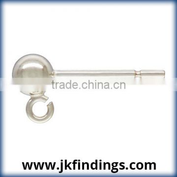 4.0mm Ball Earring w/Ring SPAT